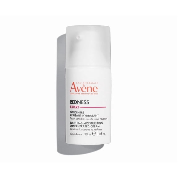 Avene Redness Expert Soothing Moisturizing Concentrated Cream - Helps Reduce Visible Redness - 24 Hour Hydration, 1.0 fl oz