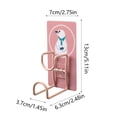 thumbnail image 4 of Billuyoard Gancho de pared Soporte para lavabo Colgador de almacenamiento de doble capa plegable Patrones de dibujos animados sin rastro Ventosa Juegos de accesorios de baño Animal 2, 4 of 6