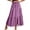 Purple, variant on Tqcoqu Midi Skirts for Women Flowy High Waisted Skirts Elastic Casual Skirts for Women with Decoration Drawstring,Army Green,Women's S-XXL