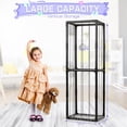 thumbnail image 2 of Stuffed Animal Storage Zoo Stuffed Animal Holder Space Save Vertical Stuffed Animals Storage PVC with Elastic Band and Net for Playroom Bedroom Nursery (Black 1), 2 of 12