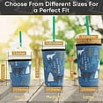 thumbnail image 4 of 3-Pack (16-32oz) Reusable Neoprene Insulator Sleeve for Iced Coffee or Cold Beverage Cups (Coffee Quote Mix), 4 of 9