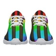 thumbnail image 5 of Rainbow Pride Shoes Men Women Fashion LGBT Sneakers Adult Lightweight Breathable Running Shoes White Size 10, 5 of 7
