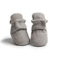 thumbnail image 6 of ZACPNCV Newborn Baby Cotton Booties Non-Slip Sole for Toddler Boys Girls Infant Winter Warm Fleece Cozy Socks Shoes Gray, 6 of 8
