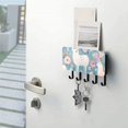 thumbnail image 5 of Sheeps Flowers Mail Holder Organizer Wall Mount with Shelf Key Holder Key Rack with 5 Key Hooks for Wall Decorative, 5 of 6