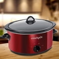 thumbnail image 4 of Crock-Pot Grande, 7 Cuartos de Capacidad, Versátil, Eléctrica, Olla de Cocción Lenta, Aparato de Cocina para Cocinar en Casa con Tazón de Cerámica Extraíble, Rojo, 4 of 5