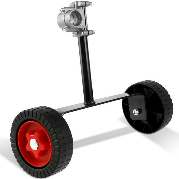 Lawn Mower Support Wheel Adjustable Weed Trimmer Auxiliary Wheels 26mm-28mm Portable String Trimmer Wheel Mower Attachment for Weed Trimmer Grass Cutter Gas String Trimmer