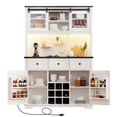 thumbnail image 3 of Farmhouse coffee bar cabinet, RGB light / Build cozy coffee corner in kitchen, 3 of 4