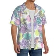 thumbnail image 4 of Sigee Sea Turtles Print Men's Shirts Casual Button Down Short Sleeve Summer Beach Shirt Hawaiian Vacation Shirts Tee Shirt-XX-Large, 4 of 7