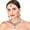 D300 Green, variant on Sunsoul by Touchstone Hollywood Glamour jazzy and sparkling feather theme white Rhinestone bridal designer jewelry necklace set for women in gold tone