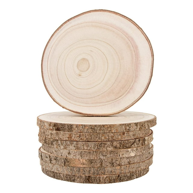 8 láminas de madera sin terminar de Maputune para manualidades, 18 a 20 cm