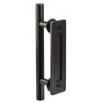 thumbnail image 2 of SHAR Black Barn Door Handle Set - Straight Bar, 12 inch, 2 of 5