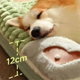 thumbnail image 3 of Pet Dog Bed Mat Protect Cervical Spine Detachable Dog House Indoor Comfort Coft Pet Supplies, Brown, M, 3 of 5