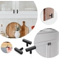 thumbnail image 2 of 30 Pack Black Square Bar Cabinet Knobs 2 Inch Square Cabinet Pulls Matte Black Single Hole Kitchen Cabinet Handles, 2 of 4
