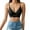 Black, variant on Seamless Women's Front Side Buckle Lace Edge Large Bra for Movement and Sleep - Adjustable Yoga Gathering Design Black,S