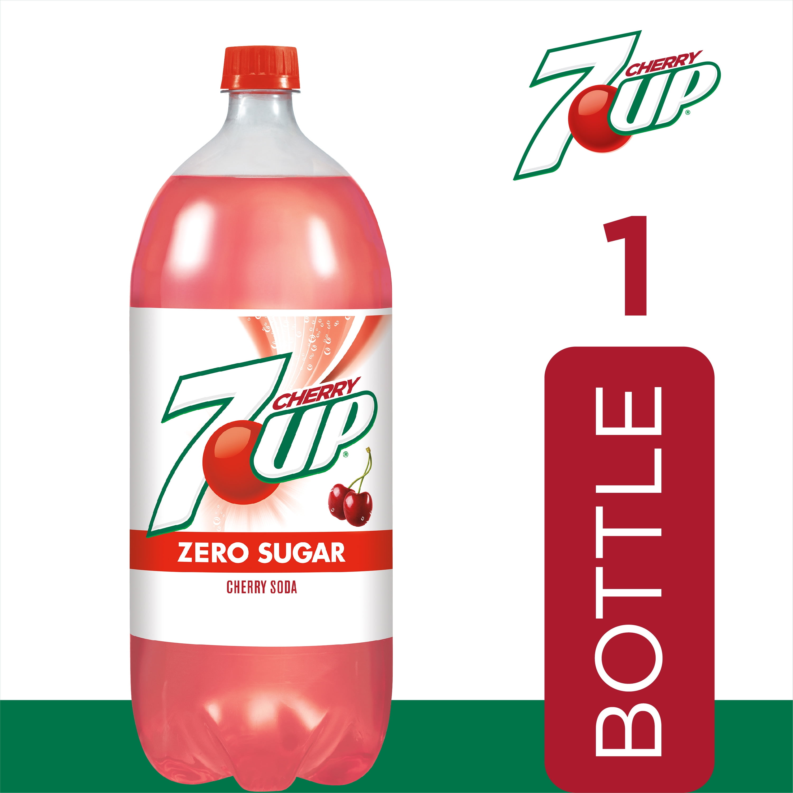 7UP Cherry Flavored Soda, 2 L Bottle