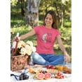 thumbnail image 2 of Faith Over Fear Daisy Shaped T-Shirt Women -Smartprints Designs, Female x-Large, 2 of 4