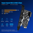 thumbnail image 4 of ULS-6210 6-Port USB PCIe Card PCI Express to Type C(2), USB Type-A(2) Expansion Card, 4 of 5