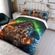thumbnail image 3 of Kombate Mortal Conjunto de sábanas temático, trío de piezas, cómodo y amigable con la piel, diseño único, regalo de decoración para el hogar para familiares, amigos y fans,173cm *218cm, 3 of 6