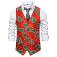 thumbnail image 2 of Chalecos navideños estampados para hombre Chalecos sin mangas estampados Yw1, 2 of 5