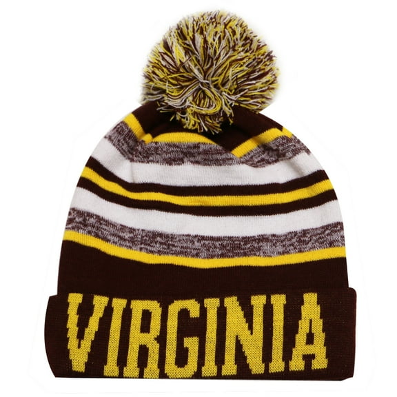 Virginia City Hunter USA Blending Colors Men's Winter Hats (Burgundy/Gold)