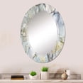 thumbnail image 3 of DESIGN ART Designart 'Grey And Yellow Tender Liquid Ink Art' Printed Modern Wall Mirror 20in.x30in., 3 of 5