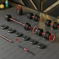 thumbnail image 4 of Dumbbell Extension Bar 40cm Arm Strength Training Barbell Build Joiner Coupler Linker Neck Pad Extension Rod Extender, 4 of 6