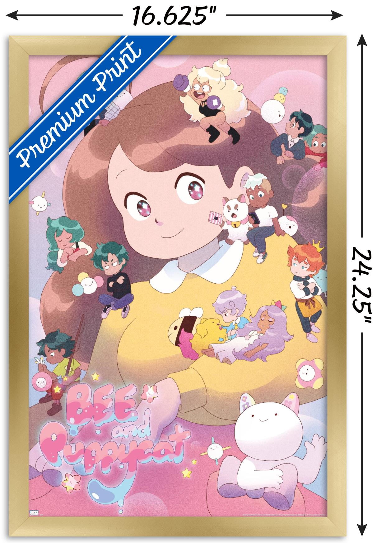 Bee and Puppycat - Group Key Art Wall Poster, 14.725" x 22.375" Framed