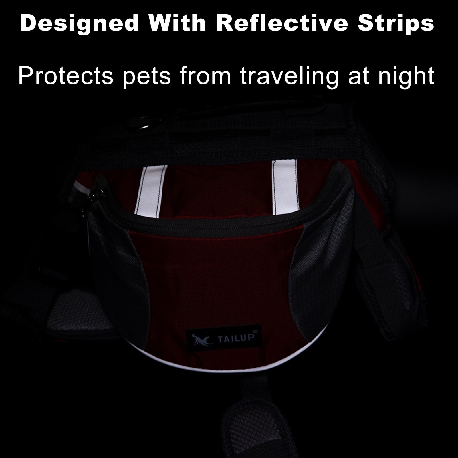 Dog Backpack for Outdoor Travel and Adventure - Design with Reflective Strip Multifunctional High-quality Materials Safety Considerations Comfort - Medium and Large Sizes Available