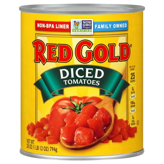 Red Gold Diced Tomatoes, 28 oz Can