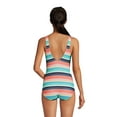 thumbnail image 2 of Lands' End Women's Chlorine Resistant Soft Cup Tugless Sporty One Piece Swimsuit, 2 of 3