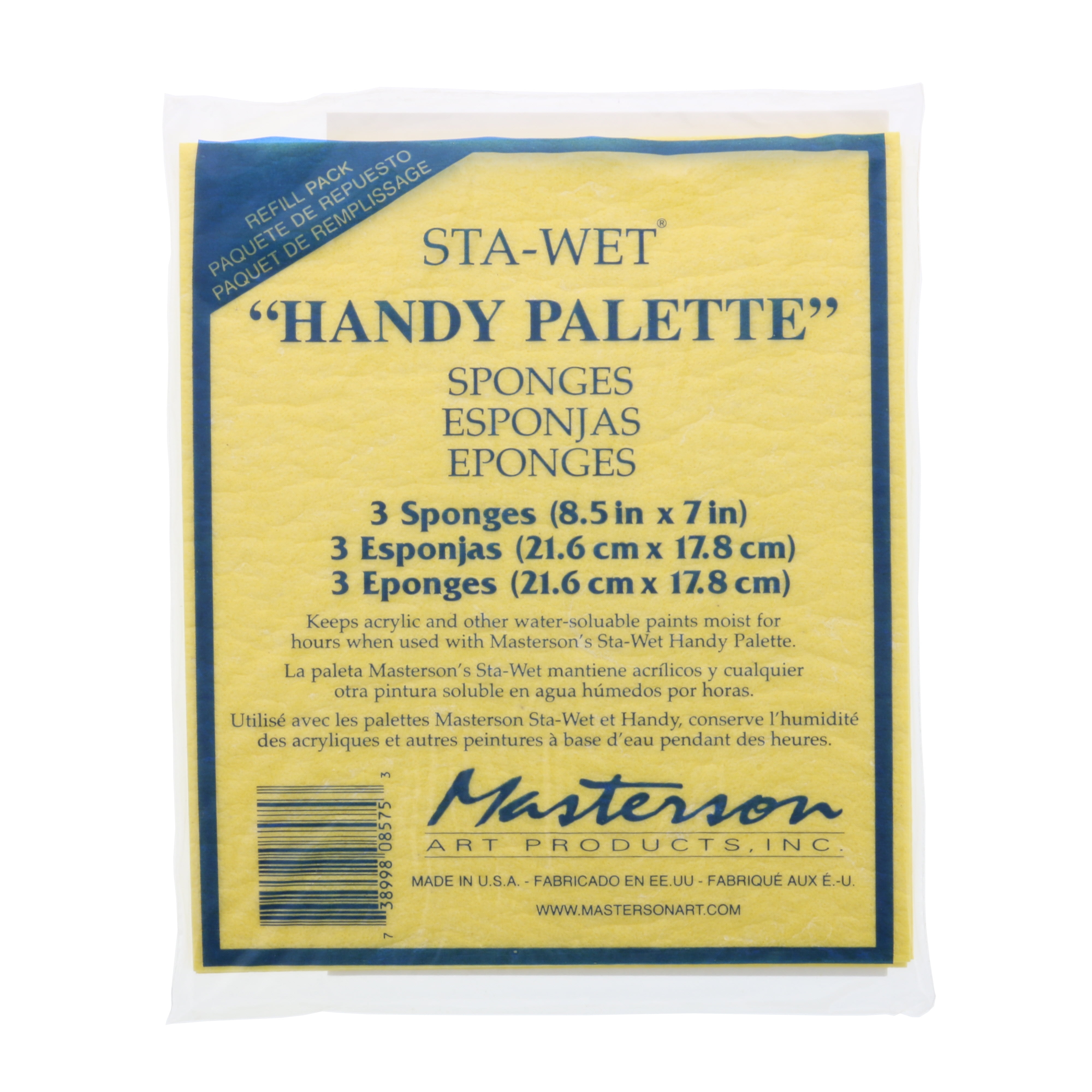Masterson Sta-Wet Super Pro Palette Sponge Refill PACK OF 2 