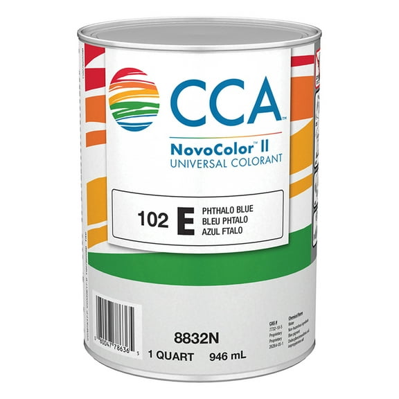 6-Pack of 1 qt Valspar 8832N E-Phthalo Blue Novocolor II Universal Colorant