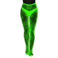 thumbnail image 2 of TBKOMH Glow In The Dark Fishnets Women's Fishnet Stockings Sexy Tights High Waisted Pantyhose Halloween Stockings Rave Clothes High Waist Tights Party Stocking for Women, 2 of 4