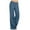 Blue, variant on Clothing Elastic Waist Jeans for Women Loose Jeans for Women Women Casual Pants Solid Color High Waist Elasticity Wide Leg Pants Trousers With Pocket