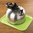 thumbnail image 3 of Table Mat Bright Color Heat Insulation Silicone Square Non-slip Pot Holder Pad Kitchen Supplies, 3 of 9