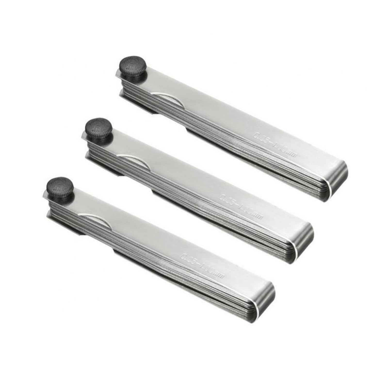 Feeler Gauges 17 Blades 0.02-1.00MM Metric Feeler Gauge Foldable Thickness Gap Metric Filler Feeler Gauges For Measurements Tool ,Easy to Use