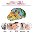 thumbnail image 7 of Gaeub Vegetable Shower Caps for Women Men,Double Waterproof Layers Bathing Hat,Elastic and Reusable Bath Caps, 7 of 7