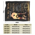thumbnail image 3 of Wijzvio To My Wife Throw Blanket Soft Fuzzy Fleece Blanket For Couch Bed Living Room Decoration 40"X30", 3 of 9
