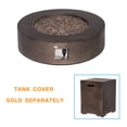 thumbnail image 5 of COSIEST Outdoor Propane Fire Pit Coffee Table with Bronze Round Base Patio Heater, 5 of 7