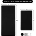thumbnail image 5 of Bathroom Rugs Sets 2 Piece, 20 x 32 Plus 24 x 60 Inches Thick Non Slip Bath Rug Set, Absorbent Soft Chenille Bath Rug, Machine Washable Quick Dry Bath Mat for Bathroom Floor, Black, 5 of 14