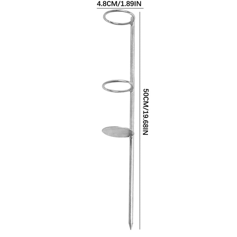 HOARBOEG Heavy Duty Double Loop Sand Spike Fishing Rod Holder, Stainless Steel Beach & Pier Stand with Stable Ground Plug for Shore and Saltwater Fishing - Walmart.com HOARBOEG Heavy Duty Double Loop Sand Spike Fishing Rod Holder, Stainless Steel Beach & Pier Stand with Stable Ground Plug for Shore and Saltwater Fishing - Walmart.com