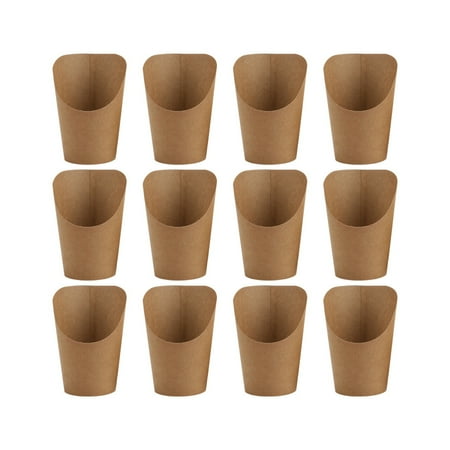 

50pcs French Fries Snacks Storage Bags Kraft Paper Bag French Fries Holders