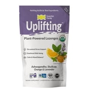 Essential Candy Uplifting Blend Botanical Lozenges with Ashwagandha, Skullcap, Lavender and Orange for Mood Support, 3 oz Bag