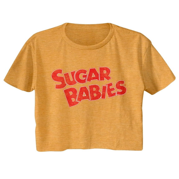Sugar Babies Antique Gold Women's Festival Cali Crop T-Shirt