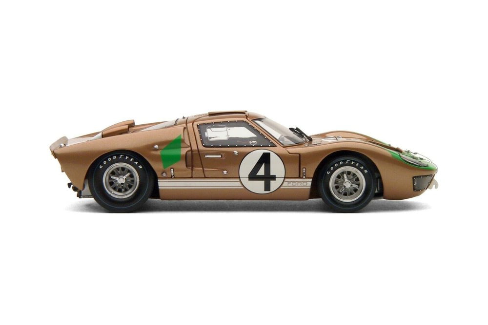 1966 Ford GT-40 MK II Le Mans #4, Gold - Shelby Collectibles SC414G - 1/18 scale Diecast Car