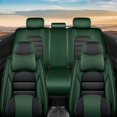 thumbnail image 2 of AFUNTIO Leather 5 Seat Covers for Dodge 99% Models,Luxury Car Seat Cushions Full Set,Waterproof Seat Cover for Cars,Nonslip Interior Accessories(Black and Green), 2 of 6