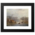 thumbnail image 2 of Carl Hilgers 18x15 Black Modern Framed Museum Art Print Titled - Winter Pleasure (1843), 2 of 5