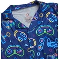thumbnail image 3 of Quad Seven Boys Pajama Set Classic Button Down Sleep Shirt and Pajama Pants Sleepwear Set 2 Piece, 3 of 7
