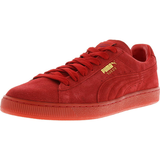Puma Men's Classic + Mono Iced High Red / Team Gold Fashion Sneaker - 11M - Walmart.com