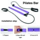 thumbnail image 3 of Kit de barra de pilates de yoga portátil, equipo de pilates con barra de banda de resistencia para entrenamiento de cuerpo completo, yoga, fitness, estiramiento, equipo de ejercicio de entrenamiento de resistencia en el hogar Ormromra LRWJ022-1, 3 of 7